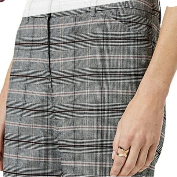 Le Chateau modern fit plaid dress  pants with slight flare sz 12 NWT - Picture 3 of 15